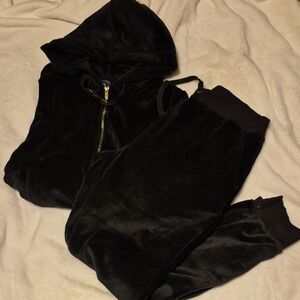 White Mark Black Track Pants & Joggers